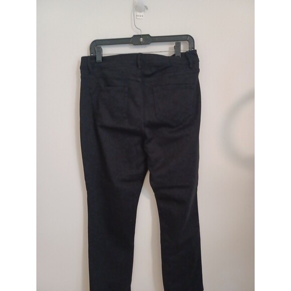 J Jill Denim Jeans Womens 12 Black High Rise Straight Leg Ankle Zip Fly Stretch - Picture 6 of 7